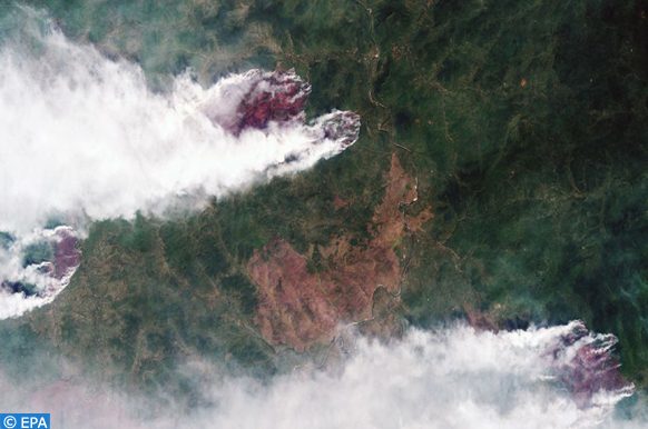 incendies de forêts en Sibérie, éteints grâce à l'intervention de l'armée russe